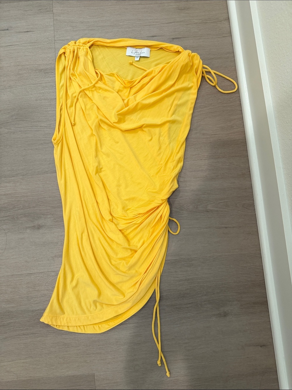 L'Academie Draped Side-Tie Tank - Picture 6 of 7